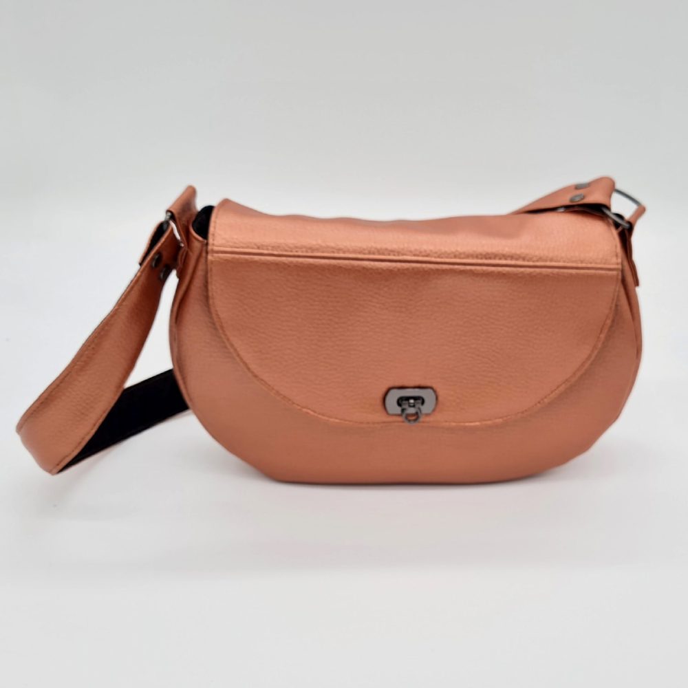 Sac à main couleur bronze