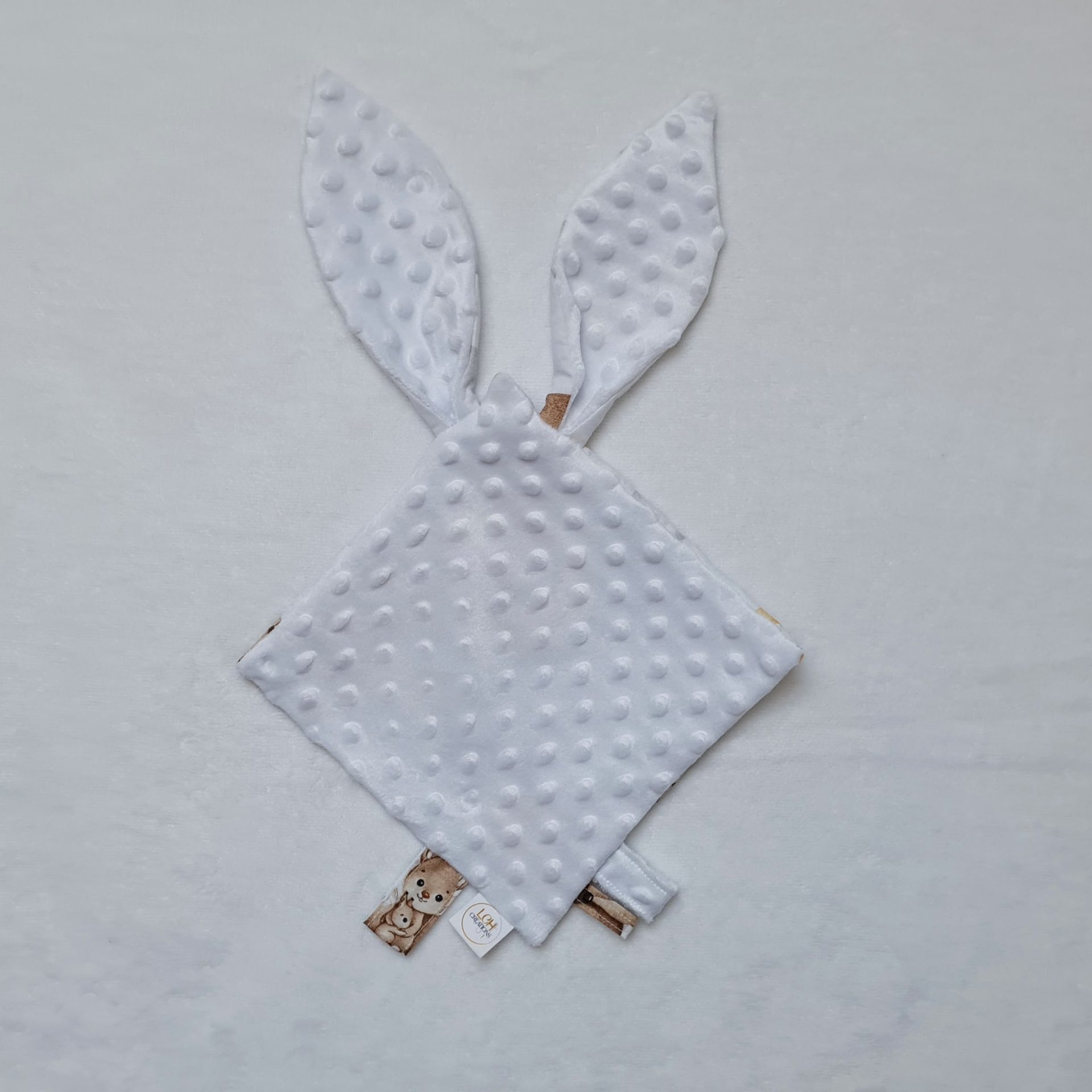 doudou vue côté minky à personnaliser